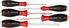 Wiha - 5 Piece Phillips & Slotted Screwdriver Set - Comes in Kit Bag - Exact Tool & Supply