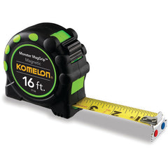 1″WX16' L BLACK/GREEN TAPE MEASURE - Exact Tool & Supply