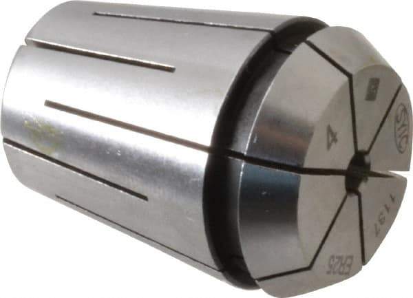 Parlec - 4mm ER25 Coolant Collet - 1.338" OAL, 1.023" Overall Diam - Exact Tool & Supply