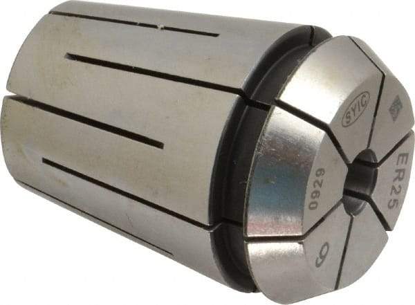 Parlec - 6mm ER25 Coolant Collet - 1.338" OAL, 1.023" Overall Diam - Exact Tool & Supply