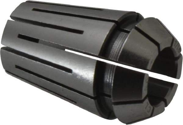 Parlec - 7/16" ER20 Coolant Collet - 1.24" OAL, 0.827" Overall Diam - Exact Tool & Supply
