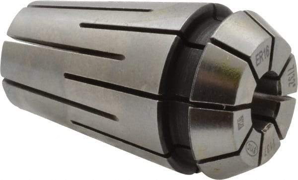 Parlec - 7/32" ER16 Coolant Collet - 1.082" OAL, 0.669" Overall Diam - Exact Tool & Supply