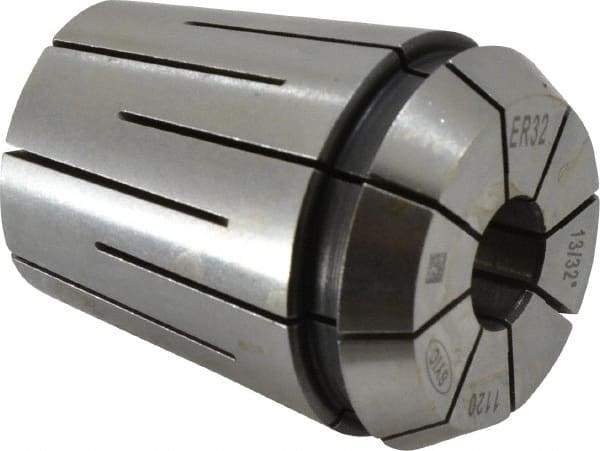 Parlec - 13/32" ER32 Coolant Collet - 1.574" OAL, 1.3" Overall Diam - Exact Tool & Supply