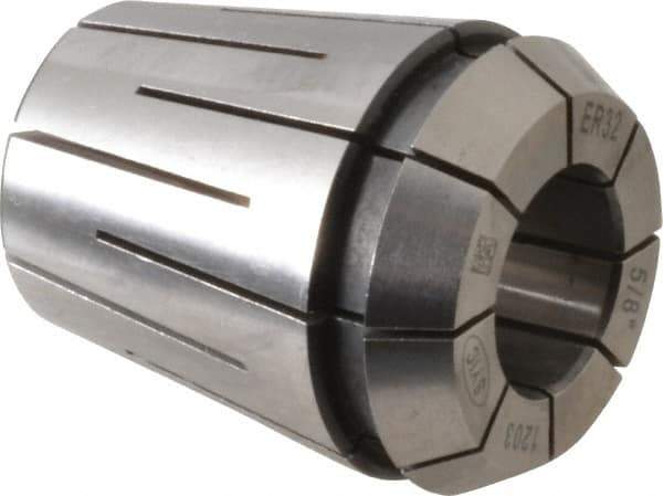 Parlec - 5/8" ER32 Coolant Collet - 1.574" OAL, 1.3" Overall Diam - Exact Tool & Supply