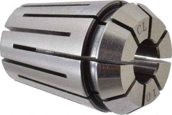 Parlec - 10mm ER25 Coolant Collet - 1.338" OAL, 1.023" Overall Diam - Exact Tool & Supply