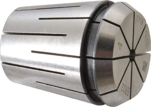 Parlec - 4mm ER32 Coolant Collet - 1.574" OAL, 1.3" Overall Diam - Exact Tool & Supply