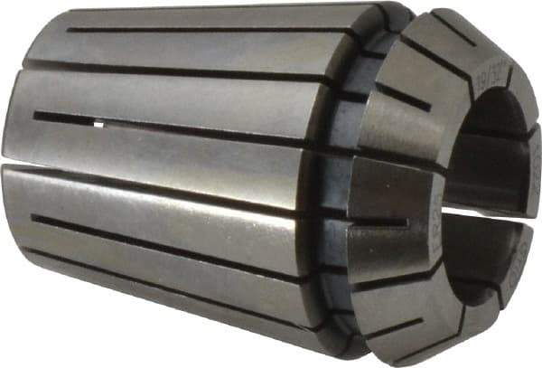 Parlec - 19/32" ER25 Collet - 1.338" OAL, 1.023" Overall Diam - Exact Tool & Supply