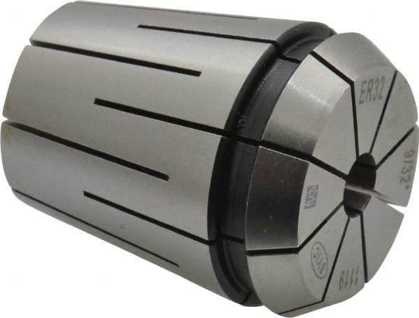 Parlec - 9/32" ER32 Coolant Collet - 1.574" OAL, 1.3" Overall Diam - Exact Tool & Supply