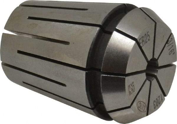 Parlec - 3/16" ER25 Coolant Collet - 1.338" OAL, 1.023" Overall Diam - Exact Tool & Supply