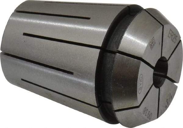 Parlec - 1/4" ER25 Coolant Collet - 1.338" OAL, 1.023" Overall Diam - Exact Tool & Supply