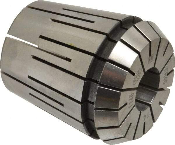 Parlec - 14mm ER40 Coolant Collet - 1.811" OAL, 1.614" Overall Diam - Exact Tool & Supply