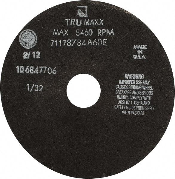 Tru-Maxx - 7" 60 Grit Aluminum Oxide Cutoff Wheel - 1/32" Thick, 1-1/4" Arbor, 5,184 Max RPM, Use with Stationary Tools - Exact Tool & Supply
