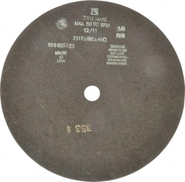 Tru-Maxx - 12" 46 Grit Aluminum Oxide Cutoff Wheel - 1/8" Thick, 1" Arbor, 3,024 Max RPM, Use with Stationary Tools - Exact Tool & Supply