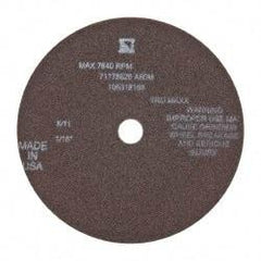 Tru-Maxx - 6" 60 Grit Aluminum Oxide Cutoff Wheel - 1/16" Thick, 5/8" Arbor, 6,048 Max RPM, Use with Stationary Tools - Exact Tool & Supply