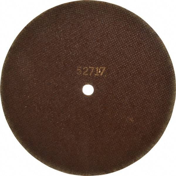 Norton - 10" 80 Grit Aluminum Oxide Cutoff Wheel - 1/16" Thick, 5/8" Arbor, 4,585 Max RPM, Use with Angle Grinders - Exact Tool & Supply