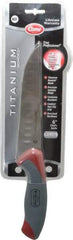 Clauss - 6" Long Blade, Stainless Steel, Fine Edge, Chef's Knife - 11-3/4" OAL, Comfort Grip Handle - Exact Tool & Supply