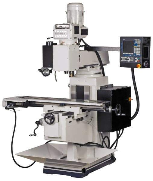 Vectrax - 54" Long x 10" Wide, 3 Phase Fagor 3 Axis 8055i CNC Milling Machine - Frequency Control, NT40 Taper, 5 hp - Exact Tool & Supply