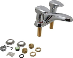 Moen - Knob Metering Handle, Deck Plate Bathroom Faucet - Two Handle, No Drain, Standard Spout - Exact Tool & Supply