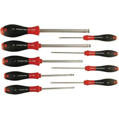 Wiha - 9 Piece Ball Hex Screwdriver Set - Comes in Box - Exact Tool & Supply