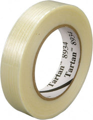 3M - 36mm x 55m Clear Rubber Adhesive Filament Tape - Exact Tool & Supply