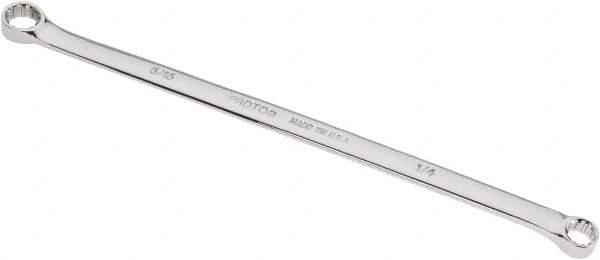 Proto - 1/4" x 5/16" 12 Point Spline Box Wrench - Double End, 8-5/8" OAL, Steel, Polished Finish - Exact Tool & Supply