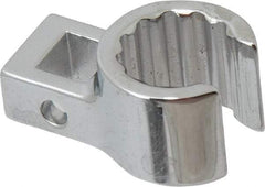 Proto - 5/8" 12 Point 3/8" Drive Chrome Flare Nut Crowfoot Wrench - 63/64" Head Diam x 11/16" Head Thickness, 1-1/2" OAL - Exact Tool & Supply