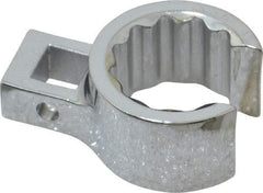 Proto - 7/8" 12 Point 3/8" Drive Chrome Flare Nut Crowfoot Wrench - 1-19/64" Head Diam x 3/4" Head Thickness, 1-1/2" OAL - Exact Tool & Supply