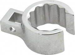Proto - 15/16" 12 Point 3/8" Drive Chrome Flare Nut Crowfoot Wrench - 1-3/8" Head Diam x 3/4" Head Thickness, 1-1/2" OAL - Exact Tool & Supply