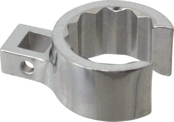 Proto - 1-1/16" 12 Point 3/8" Drive Chrome Flare Nut Crowfoot Wrench - 1-17/32" Head Diam x 25/32" Head Thickness, 1-1/2" OAL - Exact Tool & Supply