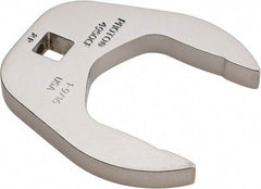 Proto - 1-9/16" 3/8" Drive Chrome Open End Crowfoot Wrench - 2.59" Head Diam x 0.38" Head Thickness - Exact Tool & Supply