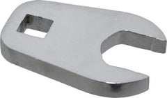 Proto - 15/16" 1/2" Drive Full Polish Chrome Open End Crowfoot Wrench - 1-15/16" Head Diam x 3/8" Head Thickness, 1-31/32" OAL - Exact Tool & Supply