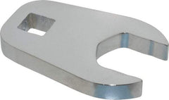 Proto - 1" 1/2" Drive Full Polish Chrome Open End Crowfoot Wrench - 1-15/16" Head Diam x 3/8" Head Thickness, 1-31/32" OAL - Exact Tool & Supply