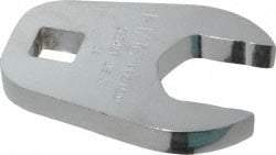 Proto - 1-1/16" 1/2" Drive Full Polish Chrome Open End Crowfoot Wrench - 2-1/8" Head Diam x 3/8" Head Thickness, 2-3/32" OAL - Exact Tool & Supply