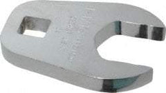 Proto - 1-1/16" 1/2" Drive Full Polish Chrome Open End Crowfoot Wrench - 2-1/8" Head Diam x 3/8" Head Thickness, 2-3/32" OAL - Exact Tool & Supply