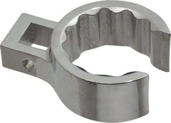 Proto - 1-5/16" 12 Point 1/2" Drive Full Polish Chrome Flare Nut Crowfoot Wrench - 1-27/32" Head Diam x 7/8" Head Thickness, 2.53" OAL - Exact Tool & Supply