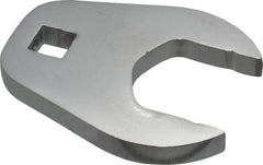 Proto - 1-3/8" 1/2" Drive Full Polish Chrome Open End Crowfoot Wrench - 2-23/32" Head Diam x 3/8" Head Thickness, 2-47/64" OAL - Exact Tool & Supply