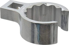 Proto - 1-3/8" 12 Point 1/2" Drive Full Polish Chrome Flare Nut Crowfoot Wrench - 1-15/16" Head Diam x 15/16" Head Thickness, 2.56" OAL - Exact Tool & Supply