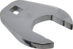 Proto - 1-7/16" 1/2" Drive Full Polish Chrome Open End Crowfoot Wrench - 2-27/32" Head Diam x 3/8" Head Thickness, 2-47/64" OAL - Exact Tool & Supply