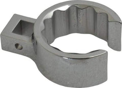 Proto - 1-1/2" 12 Point 1/2" Drive Full Polish Chrome Flare Nut Crowfoot Wrench - 2-1/16" Head Diam x 15/16" Head Thickness, 2-3/4" OAL - Exact Tool & Supply