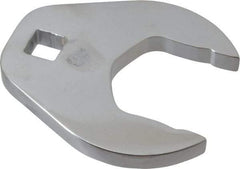 Proto - 1-9/16" 1/2" Drive Full Polish Chrome Open End Crowfoot Wrench - 3-3/32" Head Diam x 1/2" Head Thickness, 3-1/8" OAL - Exact Tool & Supply