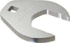 Proto - 1-11/16" 1/2" Drive Full Polish Chrome Open End Crowfoot Wrench - 3-11/32" Head Diam x 1/2" Head Thickness, 3-15/64" OAL - Exact Tool & Supply