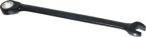 Proto - 1/4" 12 Point Combination Wrench - 15° Head Angle, 5" OAL, Steel, Black Chrome Finish - Exact Tool & Supply