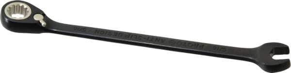 Proto - 5/16" 12 Point Combination Wrench - 15° Head Angle, 5-1/2" OAL, Steel, Black Chrome Finish - Exact Tool & Supply