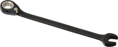 Proto - 11/32" 12 Point Combination Wrench - 15° Head Angle, 5-15/16" OAL, Steel, Black Chrome Finish - Exact Tool & Supply