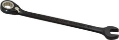 Proto - 3/8" 12 Point Combination Wrench - 15° Head Angle, 6-1/4" OAL, Steel, Black Chrome Finish - Exact Tool & Supply