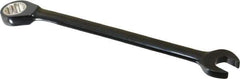 Proto - 7/16" 12 Point Combination Wrench - 15° Head Angle, 6-1/2" OAL, Steel, Black Chrome Finish - Exact Tool & Supply