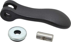 KIPP - 5/16-18, 1.06" Hub Diam, Black Powder Coat Cast Aluminum Adjustable Clamping Handle - Exact Tool & Supply