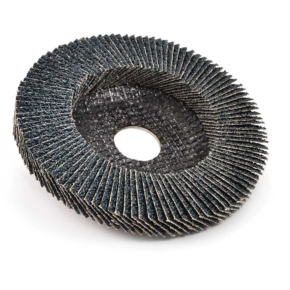 Superior Abrasives - Flap Discs; Abrasive Type: Coated ; Flap Disc Type: Type 27 ; Disc Diameter (Inch): 4-1/2 ; Abrasive Material: Zirconia Alumina ; Grit: 80 ; Attaching System: Arbor - Exact Tool & Supply