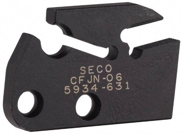 Seco - 0.197" Blade Width, 7.02" OAL, Single End Indexable Cut-Off Blade - 0.866" Max Depth of Cut, CFJN Blade, MDT Series - Exact Tool & Supply