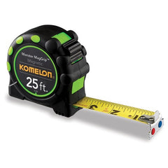 1″WX25' L BLACK/GREEN TAPE MEASURE - Exact Tool & Supply